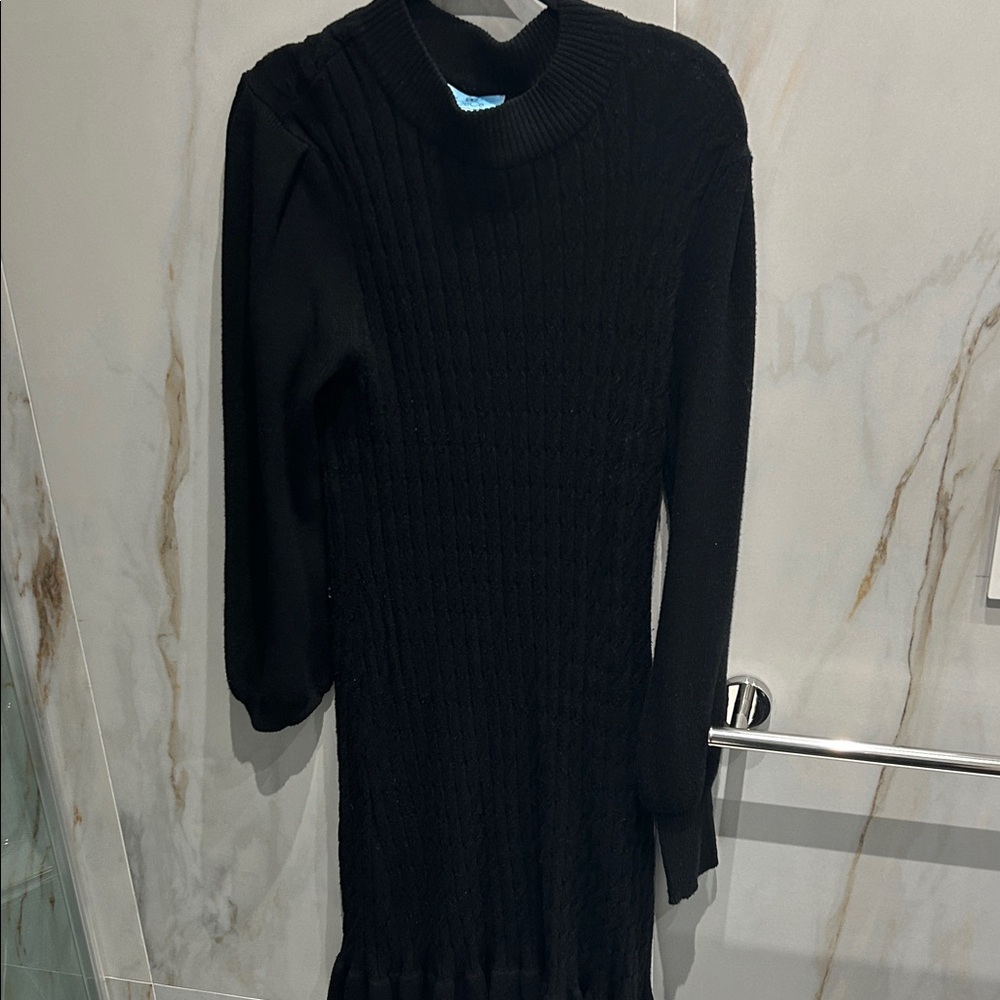 CeCe Black Long Sleeve Dress